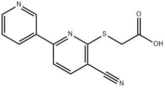 [(3-cyano-6,3'-bipyridin-2-yl)sulfanyl]acetic acid 结构式
