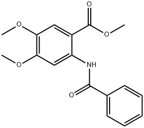 methyl 2-(benzoylamino)-4,5-dimethoxybenzoate 结构式