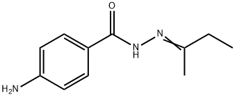 4-amino-N'-(1-methylpropylidene)benzohydrazide 结构式