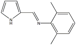 N-(2,6-dimethylphenyl)-N-(1H-pyrrol-2-ylmethylene)amine 结构式