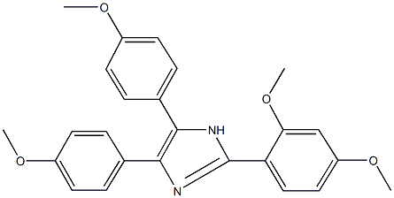 2-(2,4-dimethoxyphenyl)-4,5-bis(4-methoxyphenyl)-1H-imidazole 结构式