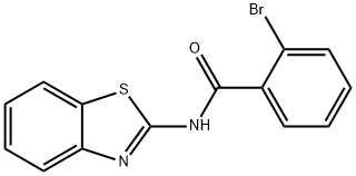 N-1,3-benzothiazol-2-yl-2-bromobenzamide 结构式