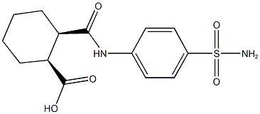 2-{[4-(aminosulfonyl)anilino]carbonyl}cyclohexanecarboxylic acid 结构式