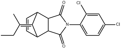 4-(2,4-dichlorophenyl)-10-(1-methylpropylidene)-4-azatricyclo[5.2.1.0~2,6~]dec-8-ene-3,5-dione 结构式