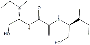 N~1~,N~2~-bis[1-(hydroxymethyl)-2-methylbutyl]ethanediamide 结构式