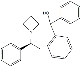 diphenyl[1-(1-phenylethyl)-2-azetidinyl]methanol 结构式