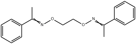 1-phenylethanone O-(2-{[(1-phenylethylidene)amino]oxy}ethyl)oxime 结构式