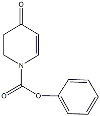 phenyl 4-oxo-3,4-dihydro-1(2H)-pyridinecarboxylate 结构式