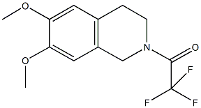 6,7-dimethoxy-2-(trifluoroacetyl)-1,2,3,4-tetrahydroisoquinoline 结构式
