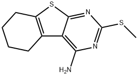 2-(methylsulfanyl)-5,6,7,8-tetrahydro[1]benzothieno[2,3-d]pyrimidin-4-ylamine 结构式