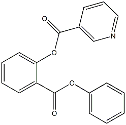2-(phenoxycarbonyl)phenyl nicotinate 结构式