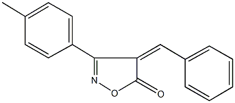 4-benzylidene-3-(4-methylphenyl)-5(4H)-isoxazolone 结构式