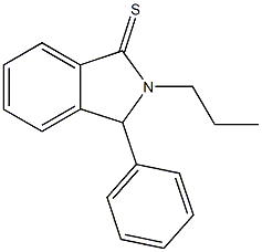 3-phenyl-2-propyl-1-isoindolinethione 结构式