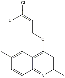 4-[(3,3-dichloro-2-propenyl)oxy]-2,6-dimethylquinoline 结构式