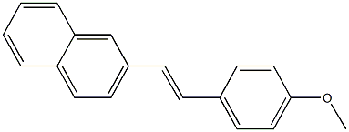 methyl 4-[2-(2-naphthyl)vinyl]phenyl ether 结构式