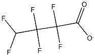 2,2,3,3,4,4-hexafluorobutanoate 结构式