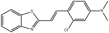 N-{4-[2-(1,3-benzothiazol-2-yl)vinyl]-3-chlorophenyl}-N,N-dimethylamine 结构式