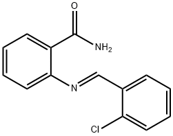 2-[(2-chlorobenzylidene)amino]benzamide 结构式