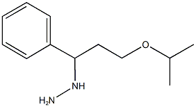 1-(3-isopropoxy-1-phenylpropyl)hydrazine 结构式