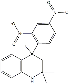4-{2,4-bisnitrophenyl}-2,2,4-trimethyl-1,2,3,4-tetrahydroquinoline 结构式
