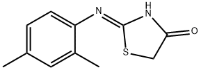 2-[(2,4-dimethylphenyl)imino]-1,3-thiazolidin-4-one 结构式