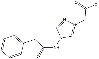 {4-[(phenylacetyl)amino]-4H-1,2,4-triazol-1-ium-1-yl}acetate 结构式
