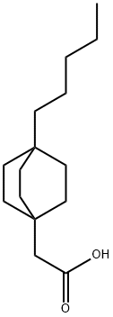 (4-pentylbicyclo[2.2.2]oct-1-yl)acetic acid 结构式