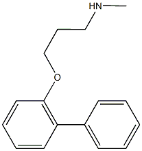 3-([1,1'-biphenyl]-2-yloxy)-N-methyl-1-propanamine 结构式