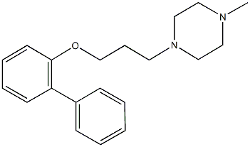 1-[3-([1,1'-biphenyl]-2-yloxy)propyl]-4-methylpiperazine 结构式