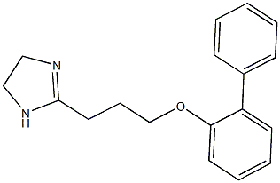 [1,1'-biphenyl]-2-yl 3-(4,5-dihydro-1H-imidazol-2-yl)propyl ether 结构式