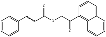 2-(1-naphthyl)-2-oxoethyl 3-phenylacrylate 结构式