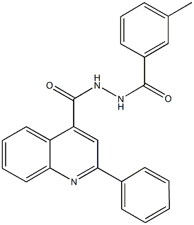 N'-(3-methylbenzoyl)-2-phenyl-4-quinolinecarbohydrazide 结构式