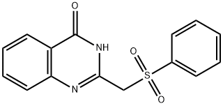 2-[(phenylsulfonyl)methyl]-4-quinazolinol 结构式