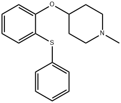 1-methyl-4-piperidinyl 2-(phenylsulfanyl)phenyl ether 结构式
