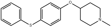 1-methyl-4-piperidinyl 4-(phenylsulfanyl)phenyl ether 结构式