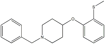 1-benzyl-4-[2-(methylsulfanyl)phenoxy]piperidine 结构式