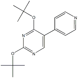 2,4-ditert-butoxy-5-(4-pyridinyl)pyrimidine 结构式