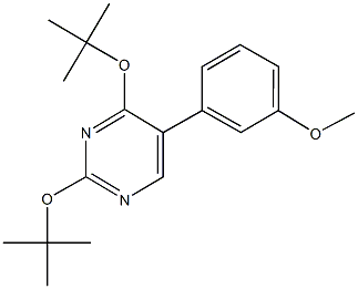 2,4-ditert-butoxy-5-(3-methoxyphenyl)pyrimidine 结构式