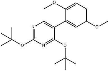 2,4-ditert-butoxy-5-(2,5-dimethoxyphenyl)pyrimidine 结构式