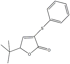 5-tert-butyl-3-(phenylsulfanyl)-2(5H)-furanone 结构式