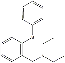 N-ethyl-N-[2-(phenylsulfanyl)benzyl]ethanamine 结构式