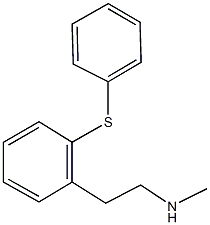 N-methyl-N-{2-[2-(phenylsulfanyl)phenyl]ethyl}amine 结构式