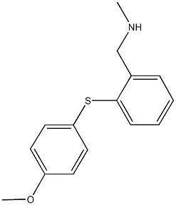 N-{2-[(4-methoxyphenyl)sulfanyl]benzyl}-N-methylamine 结构式