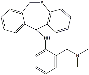 N-{2-[(dimethylamino)methyl]phenyl}-6,11-dihydrodibenzo[b,e]thiepin-11-amine 结构式