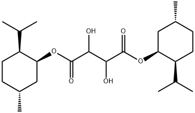 bis(2-isopropyl-5-methylcyclohexyl) 2,3-dihydroxysuccinate 结构式
