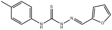 2-furaldehyde N-(4-methylphenyl)thiosemicarbazone 结构式