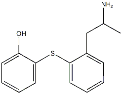 2-{[2-(2-aminopropyl)phenyl]sulfanyl}phenol 结构式