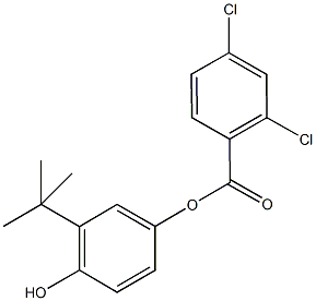 3-tert-butyl-4-hydroxyphenyl 2,4-dichlorobenzoate 结构式