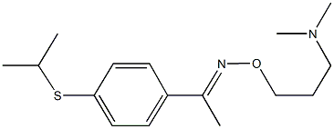 1-[4-(isopropylsulfanyl)phenyl]ethanone O-[3-(dimethylamino)propyl]oxime 结构式