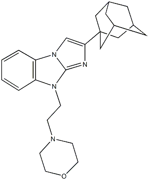 2-(1-adamantyl)-9-[2-(4-morpholinyl)ethyl]-9H-imidazo[1,2-a]benzimidazole 结构式